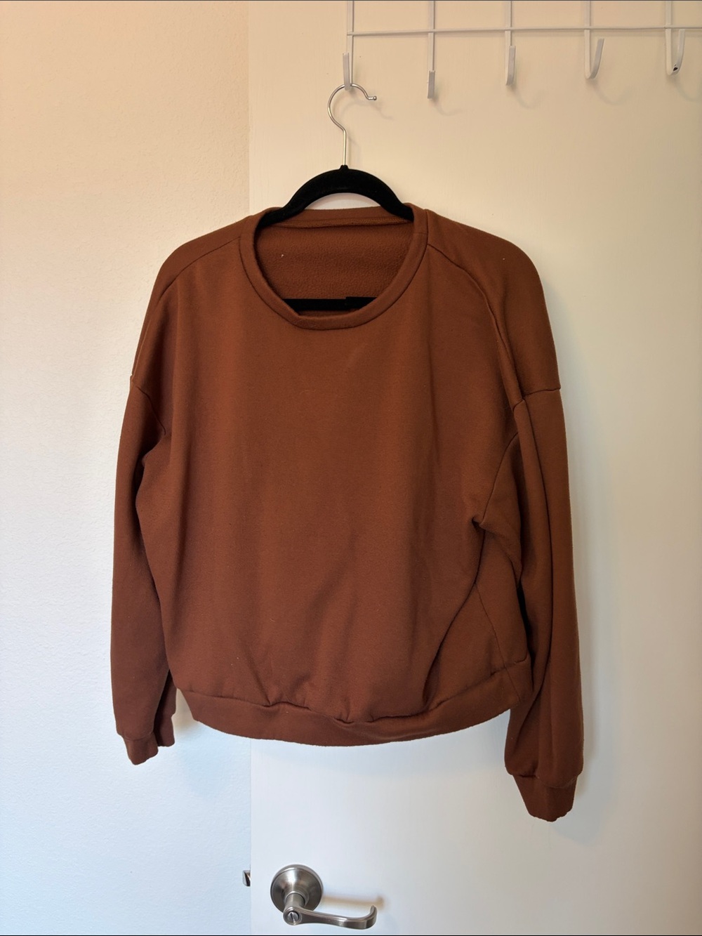 Women’s Crewneck Sweater in Chestnut Brown
